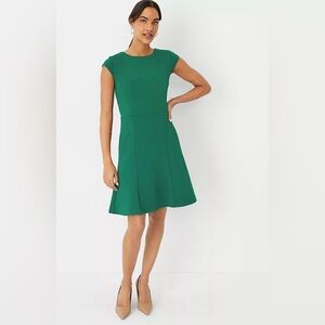 Ann Taylor - Green Women's A-line Dress (8)